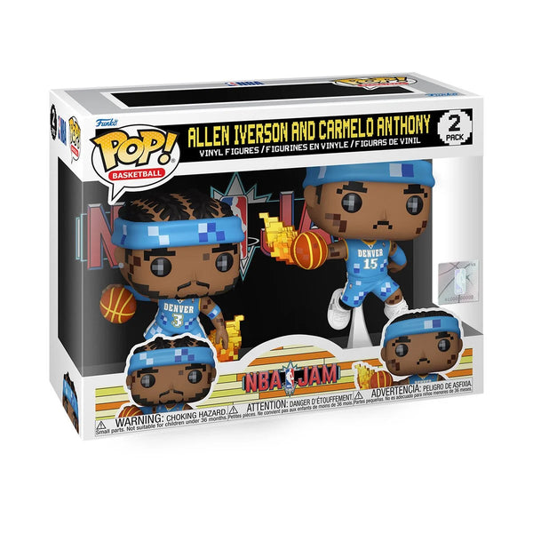 Funko Pop! - NBA Jam: Denver Nuggets Allen Iverson and Carmelo Anthony