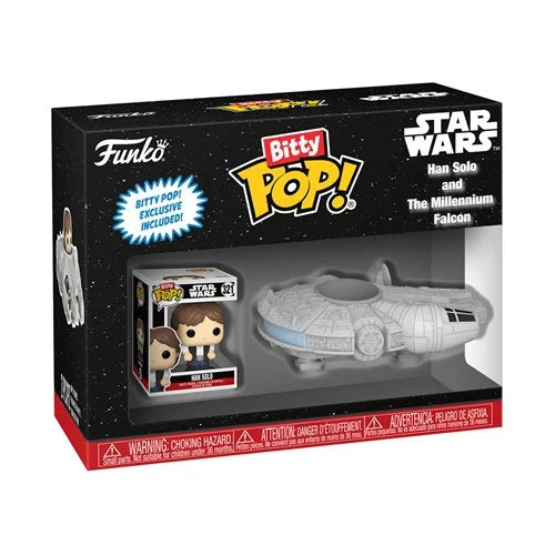 Funko Pop! - Bitty Pop: Han Solo and the Millennium Falcon (Pre-Order)