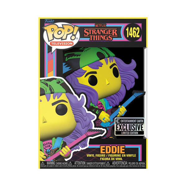 Funko Pop! - Stranger Things: Eddie with Guitar Blacklight - EE Excusive