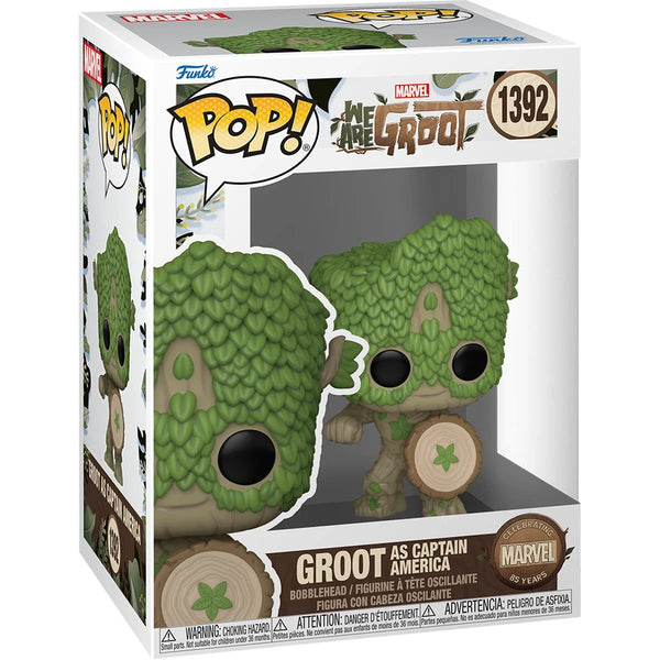 Funko Pop! - We Are Groot: Groot as Captain America