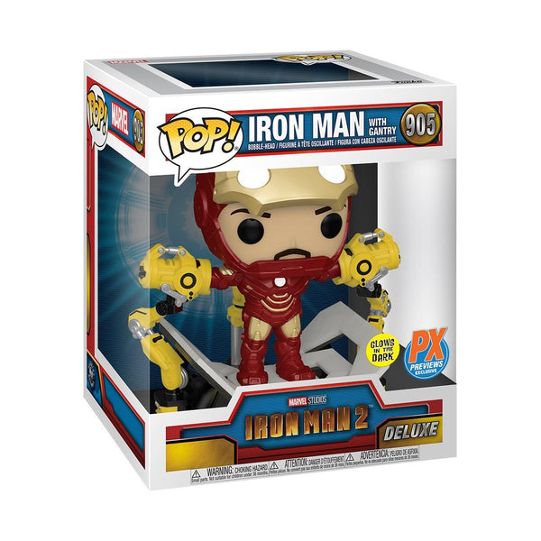 Funko Pop! - Iron Man 2: Iron Man MKIV with Gantry - PX Exclusive (Glow in the Dark)